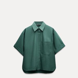 Zara Poplin Pocket Shirt